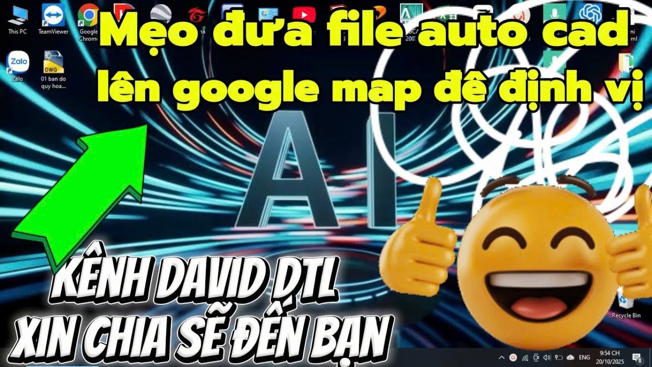 Mẹo, b&iacute; k&iacute;p chuyển từ file auto cad l&ecirc;n google map để định vị bằng điện thoại.