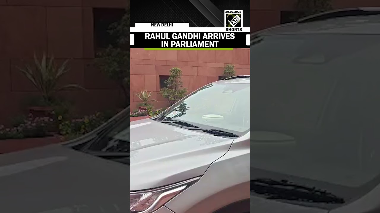 Leader of Opposition of Lok Sabha Rahul Gandhi arrives in Parliament