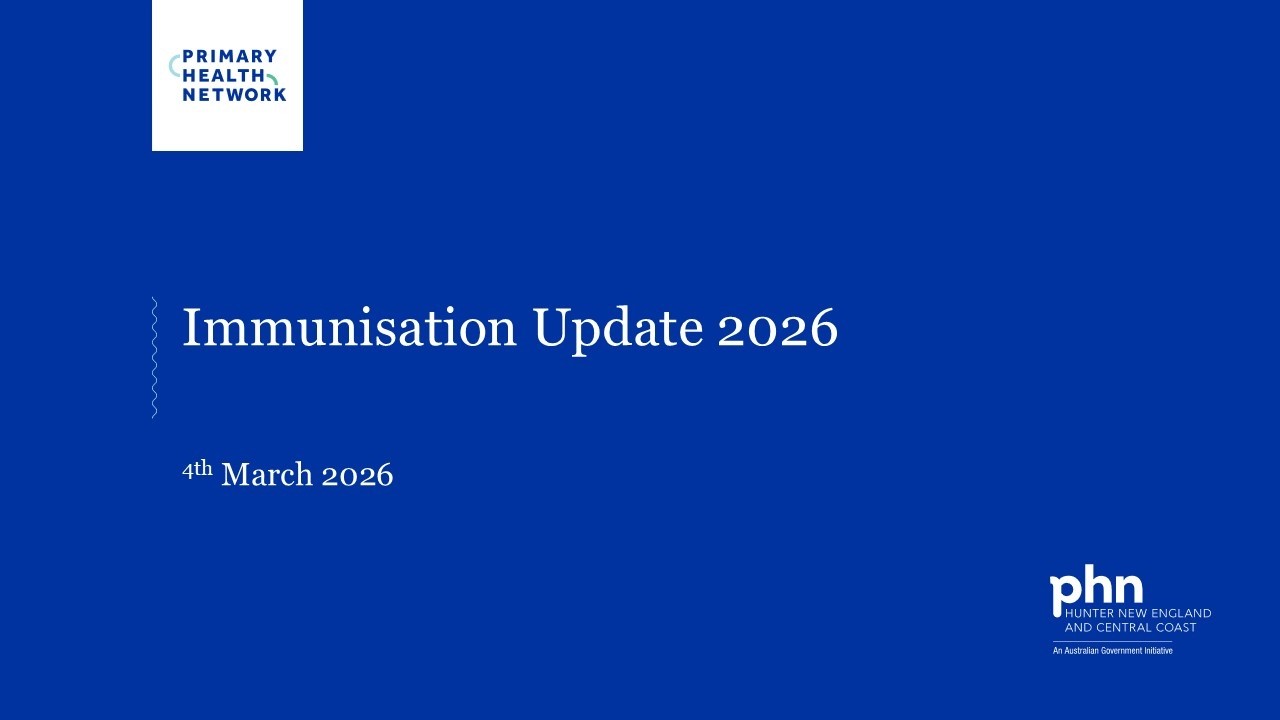 Immunisation Update 2026