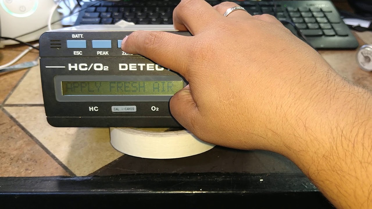 Calibración de un detector  2 GAS modelo RIKEN KEIKI RX-415