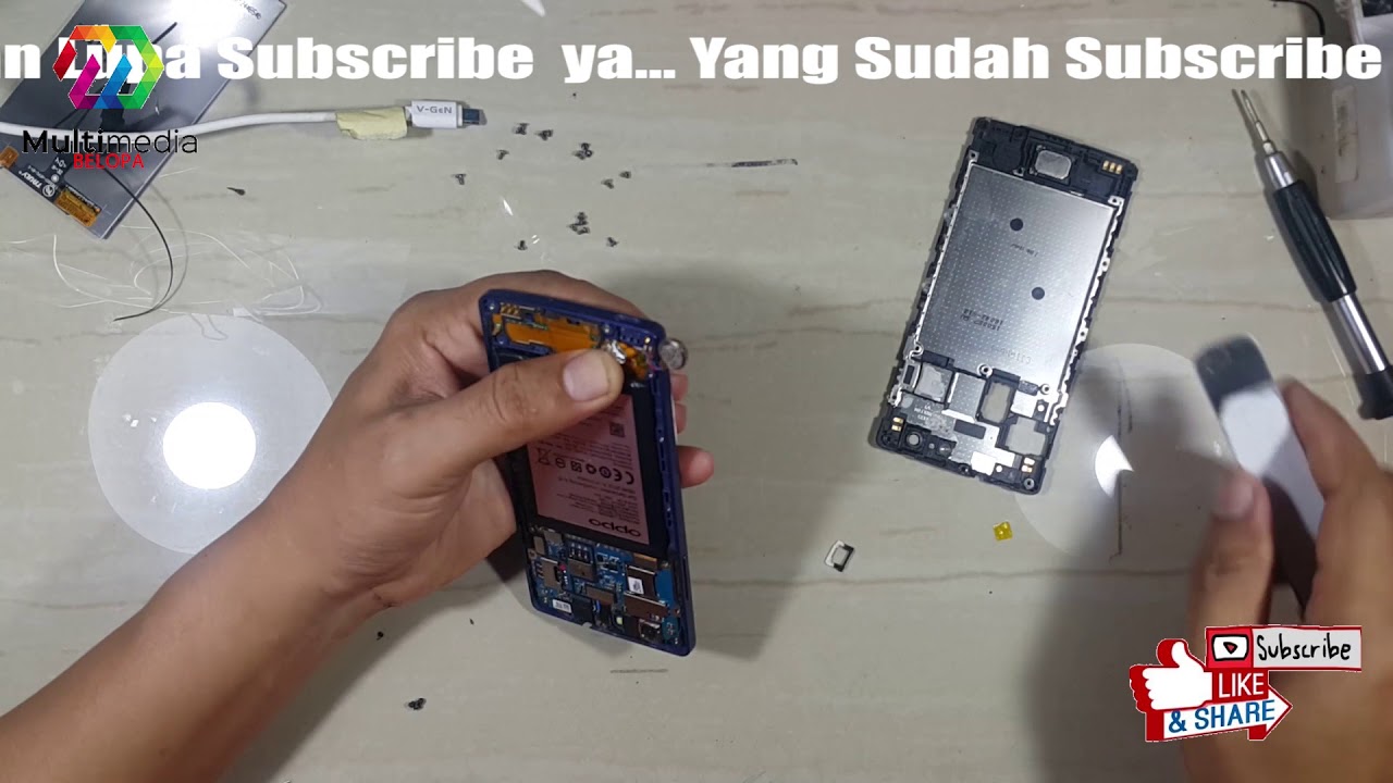 OPPO Neo 5 | R1201 - Cara Mengganti LCD dan Memperbaiki Konnektor Charger