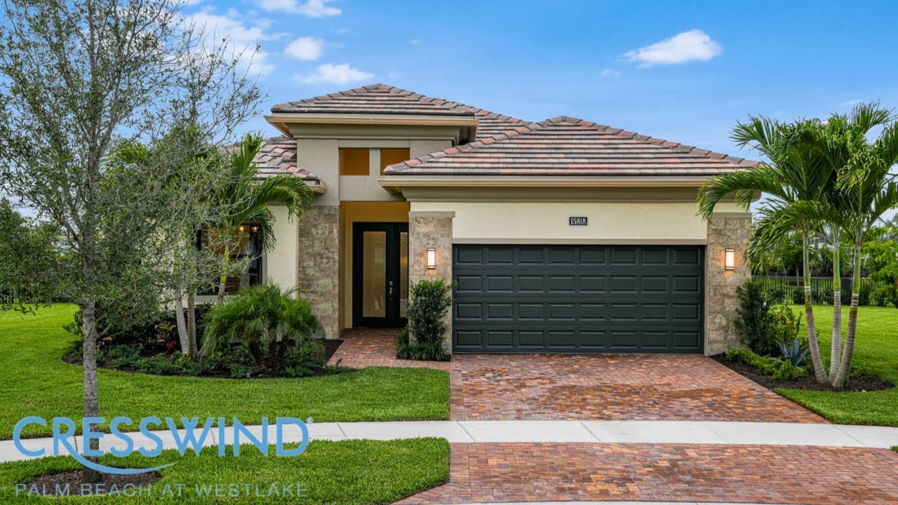 Cresswind Palm Beach | New Luxury Home Community | Westlake Florida | Dania Model | 2162 SqFt | Pool