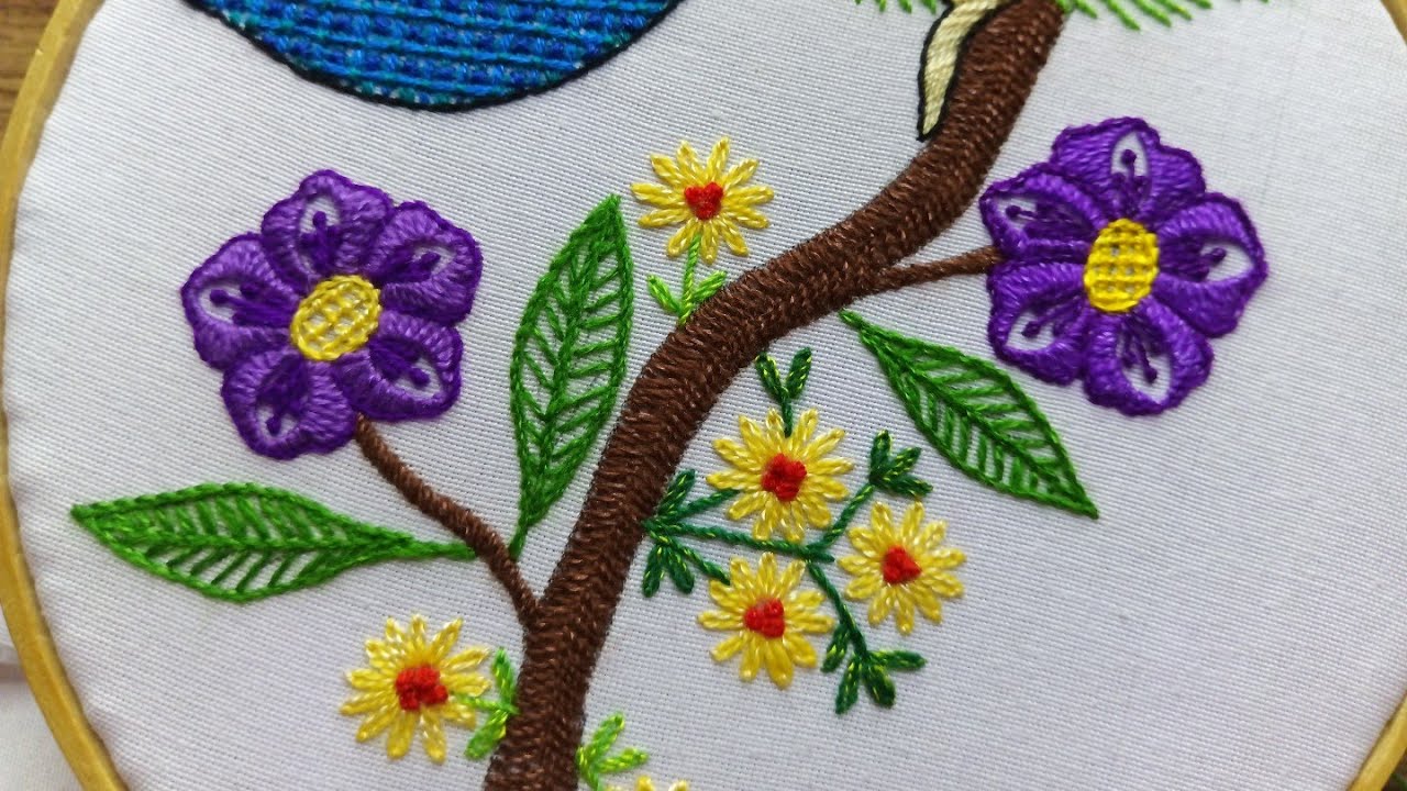 Cómo bordar flores pequeñas!!! tutorial paso a paso