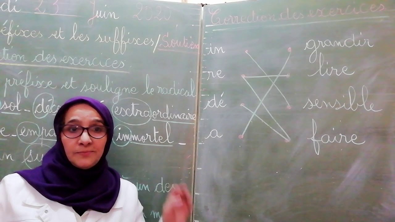 23/06/2020 - CE2 Français  vocabulaire les préfixes et les suffixes