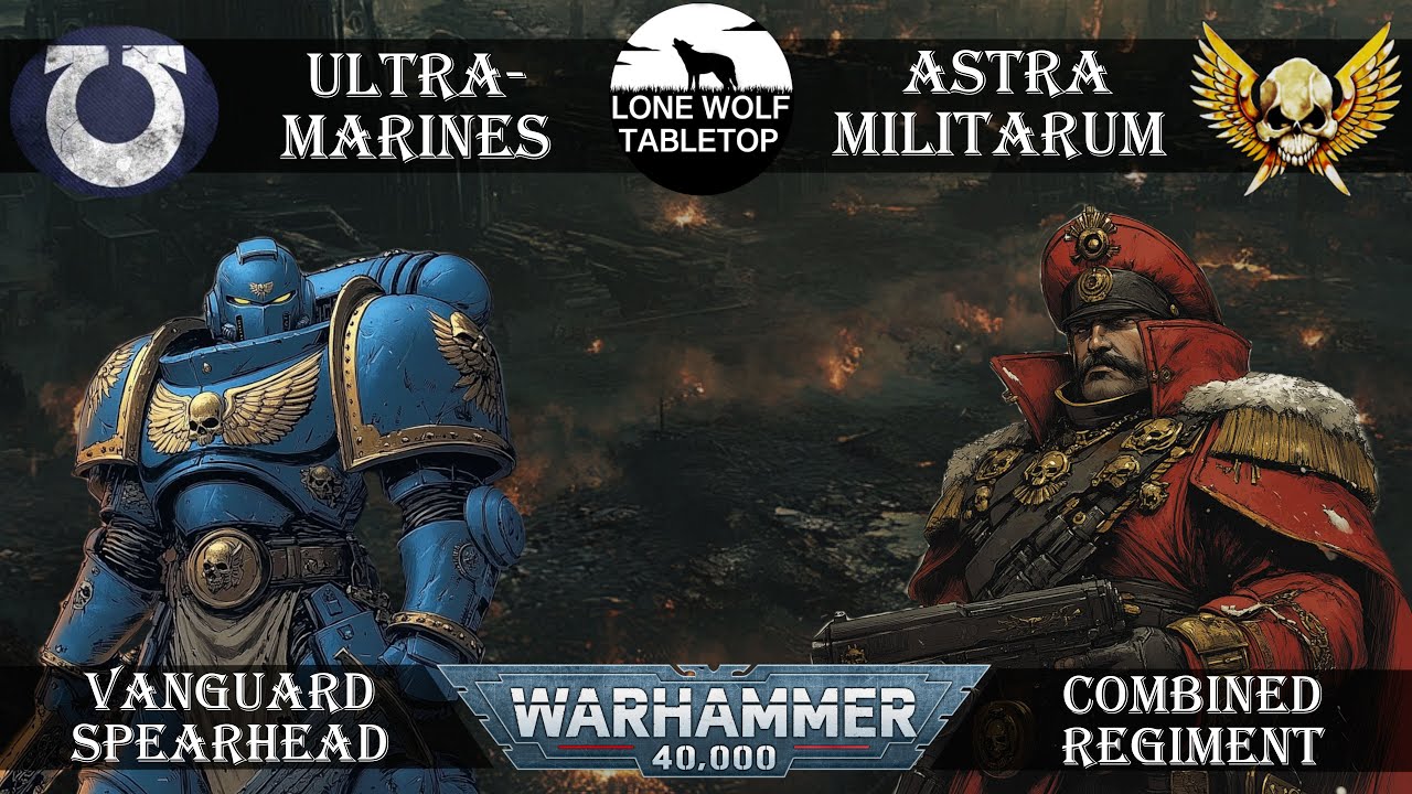 ULTRAMARINES vs ASTRA  MILITARUM - WH40K Battlereport #098 [GER/DE]