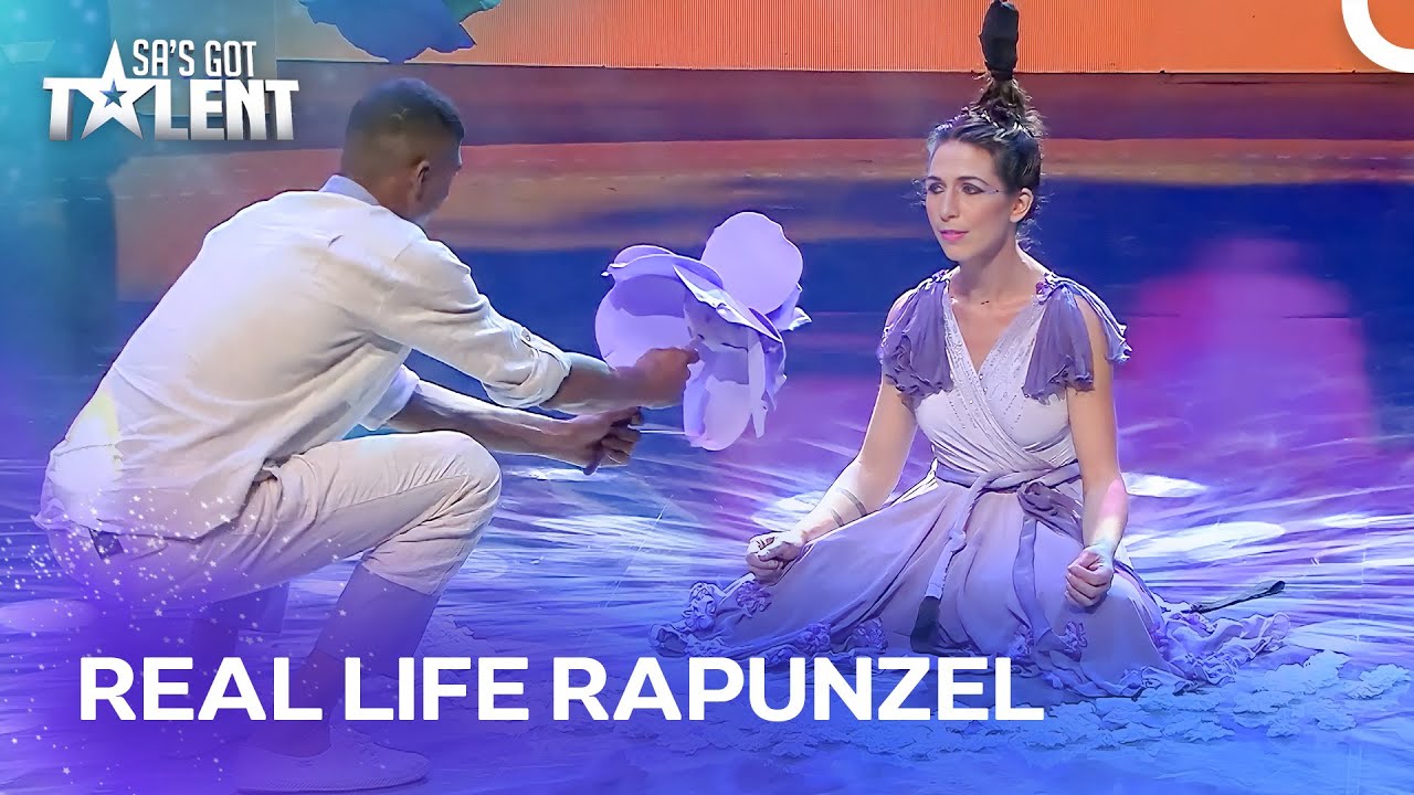 She is Hanging ONLY by Her HAIR! | South Africa's Got Talent