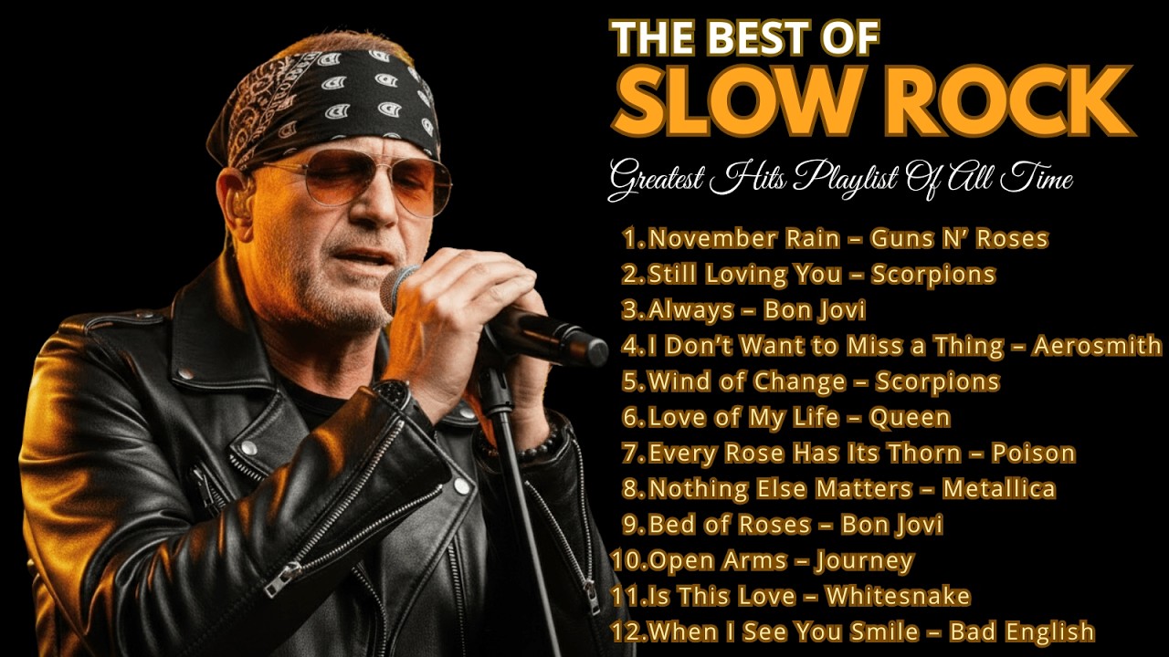 🎸Aerosmith, Scorpion, BonJovi, Led Zeppelin, The Eagles 🔥 Greatest Hits Slow Rock Ballads  80s 90s