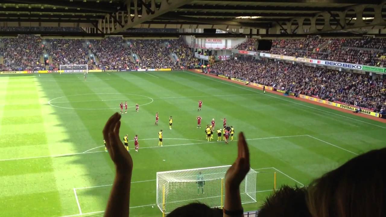 Derby county fans at Watford
