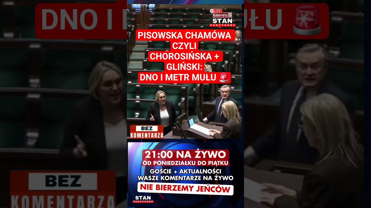 CHOROSIŃSKA i GLIŃSKI &mdash; SKANDALNY POPIS PiS W SEJMIE! 😱