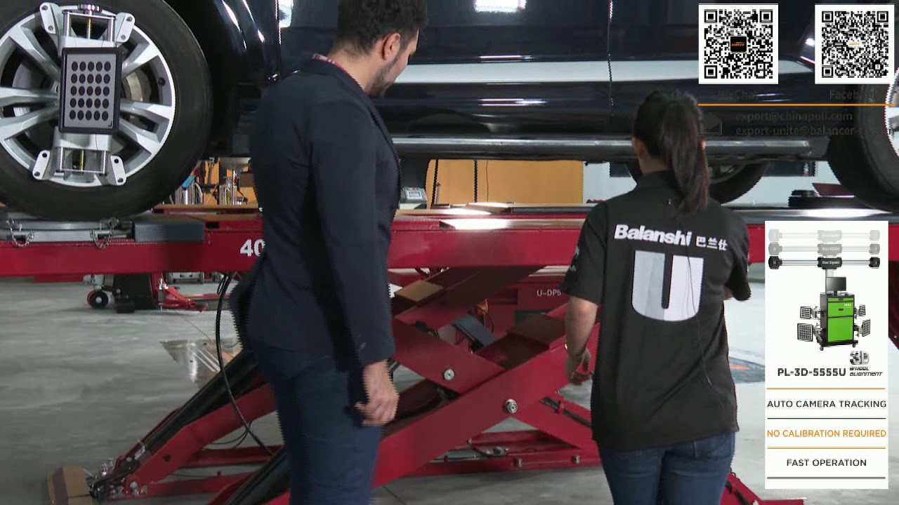 Wheel Alignment - Scissor Lift U-D40B & Wheel alignment PL-3D-5555U -Unite Automotive Equipment