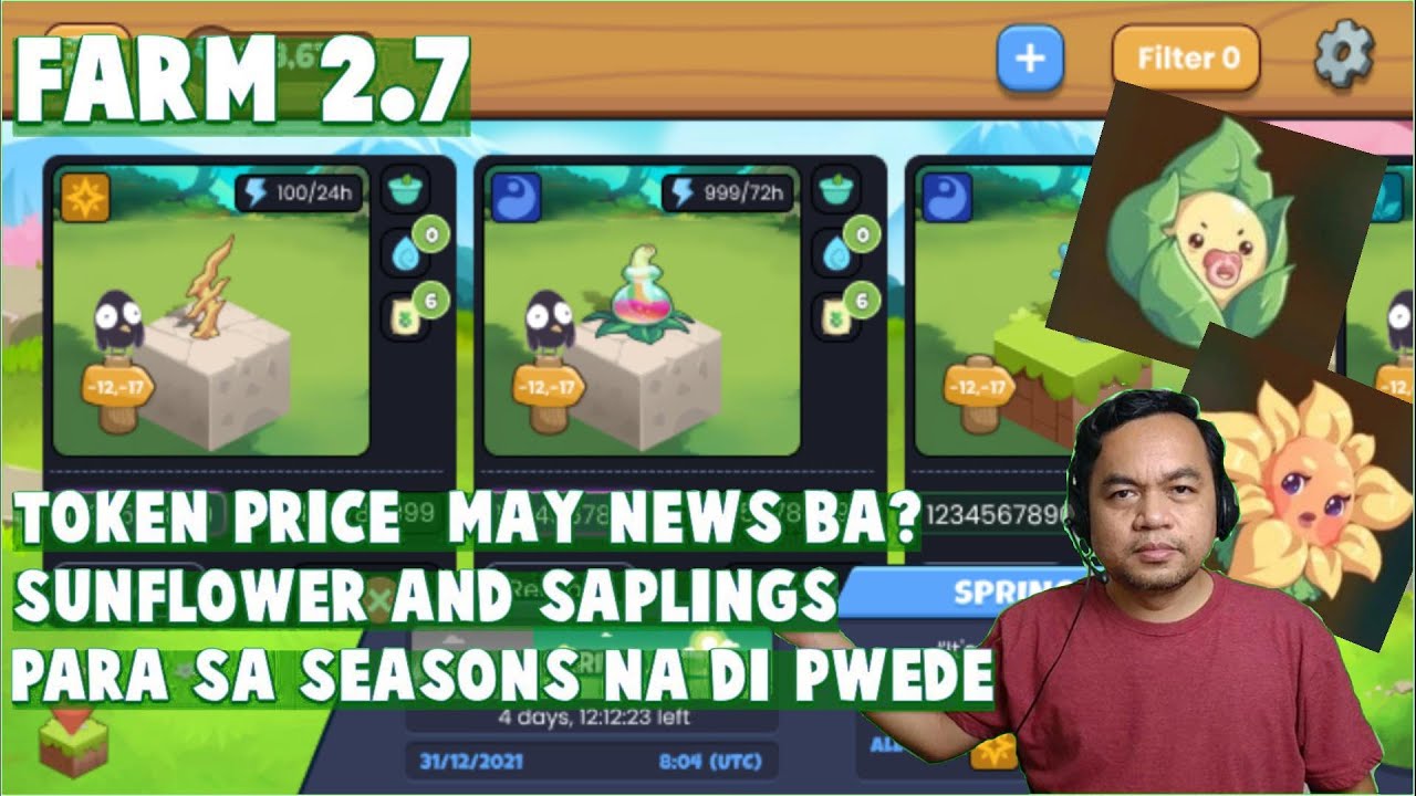 Plant vs Undead Farm 2.7 Sunflower Mama at Saplings lang pwede pag out of Season (Tagalog)