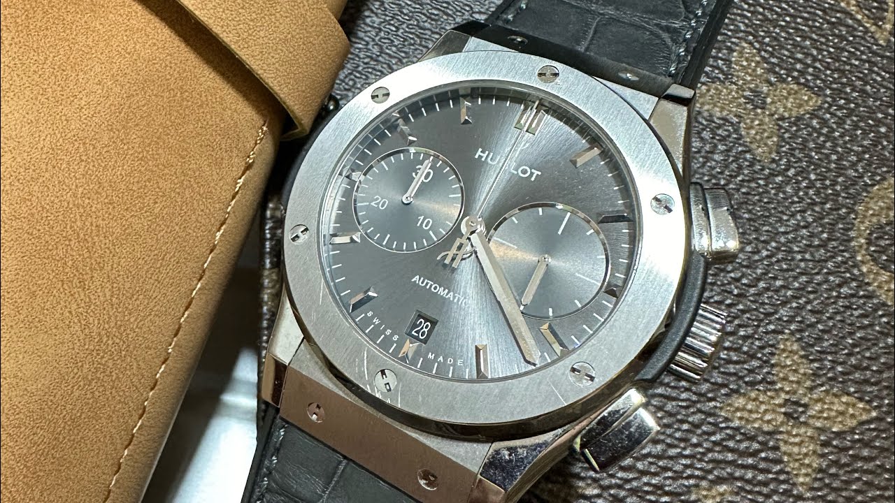 Hublot Classic Fusion Chronograph Titanium Automatic Grey Dial 521.NX.7071.LR