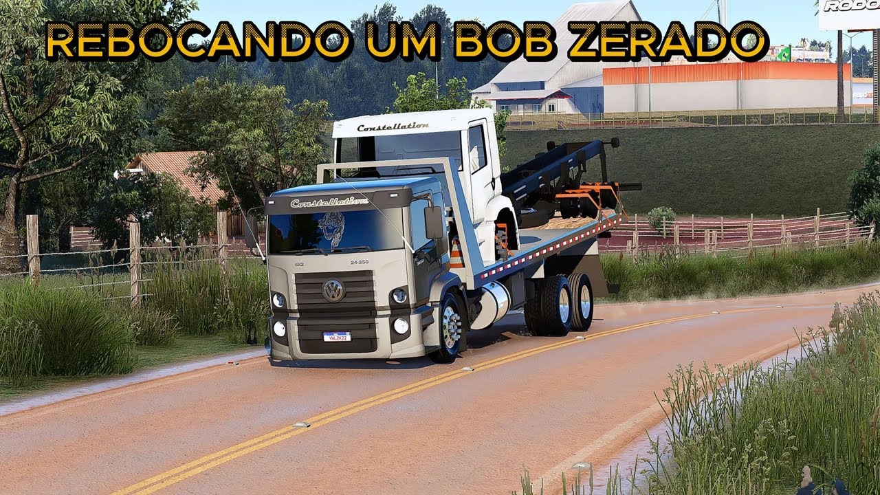 BOB 24-250 GUINCHO LEVANDO OUTRO BOB PARA O CLIENTE - ETS 2 MODS BR 1.57