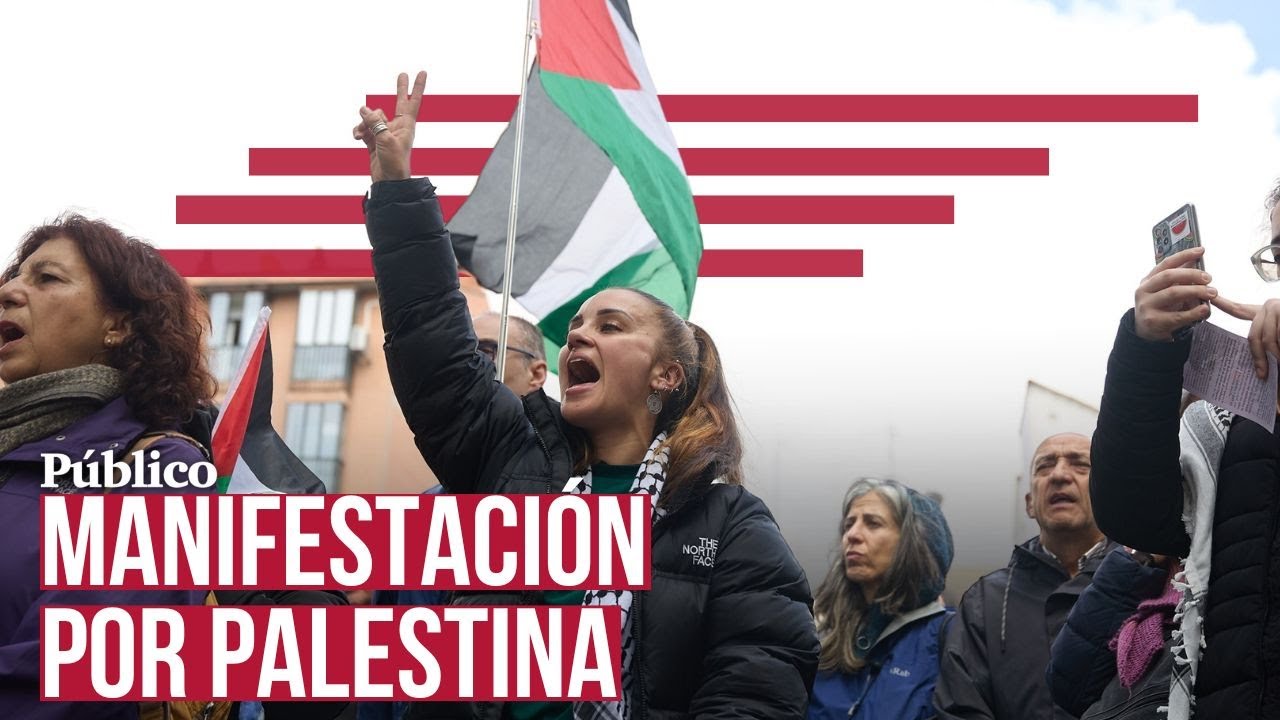 Así ha sido la manifestación POR PALESTINA en la Universidad Complutense (Madrid)