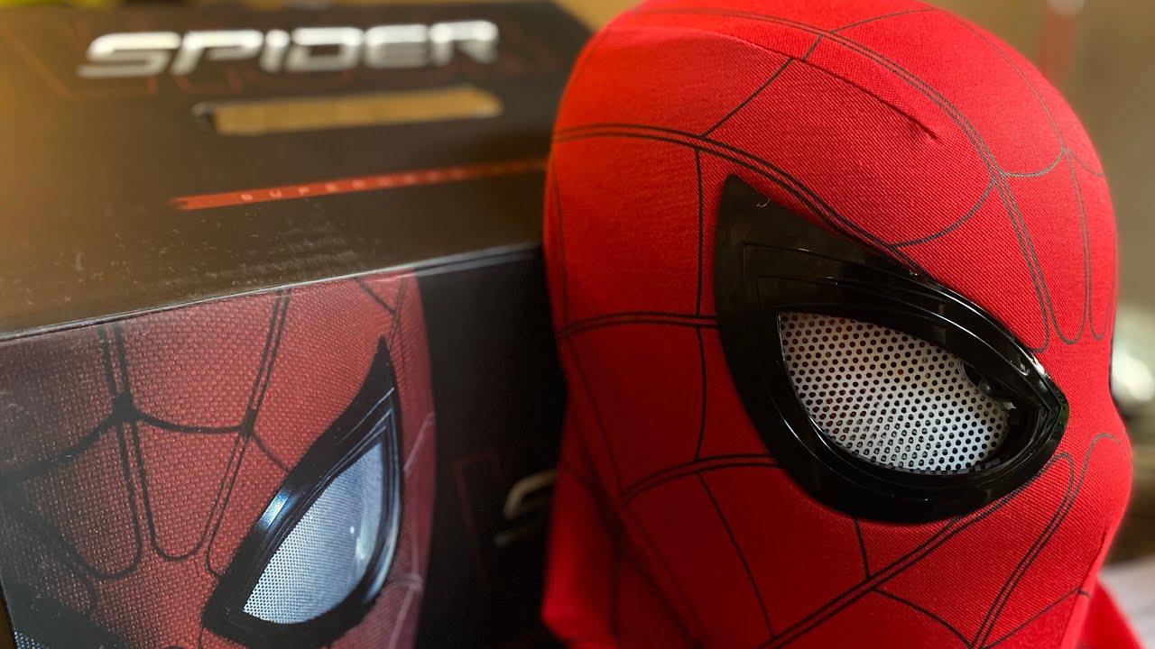 COMPREI UMA MÁSCARA DO HOMEM ARANHA QUE MECHE OS OLHOS NO ALIEXPRESS