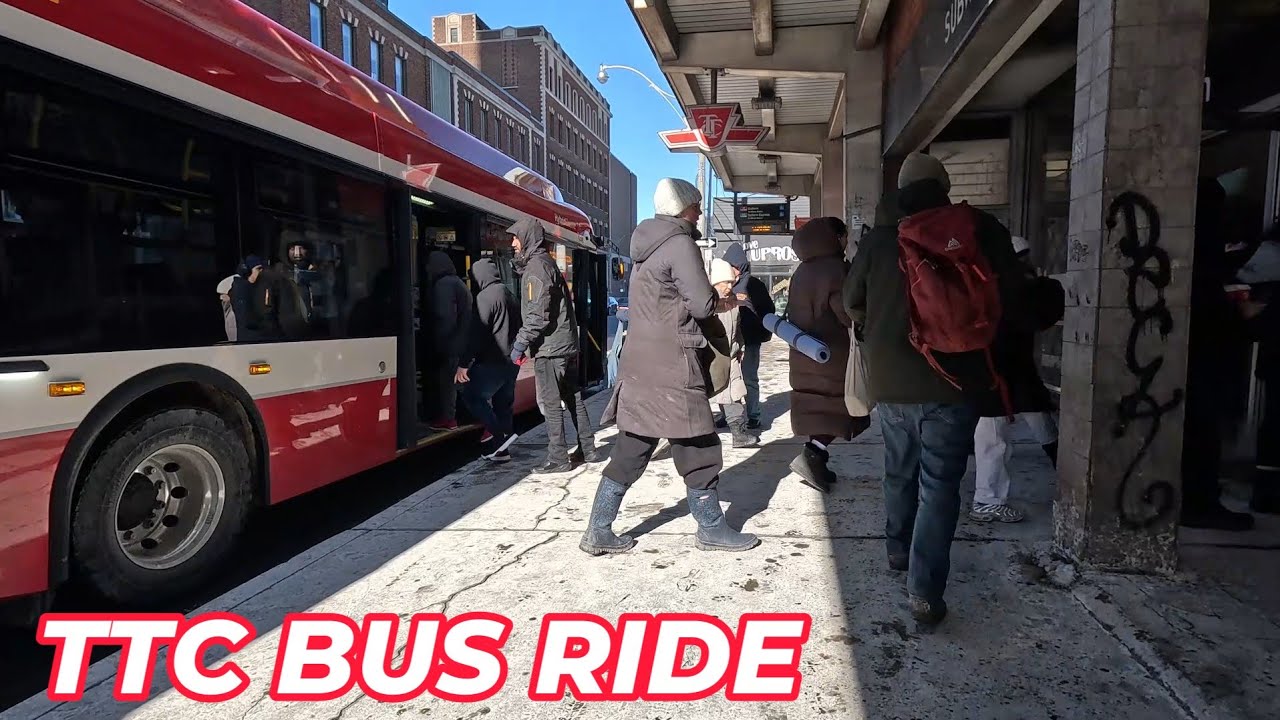 TTC 29 Bus Ride to Dufferin Station 