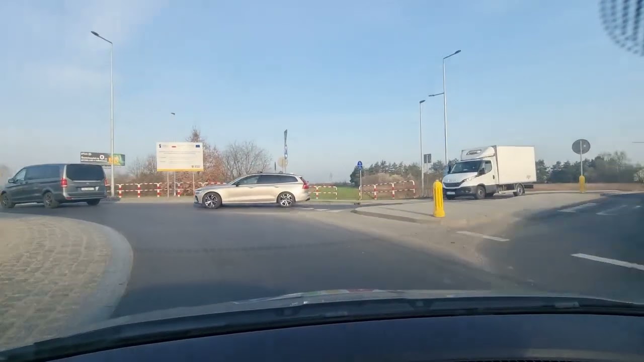 Początek trasy egzaminu Oleśnica Szkoła Jazdy MILA