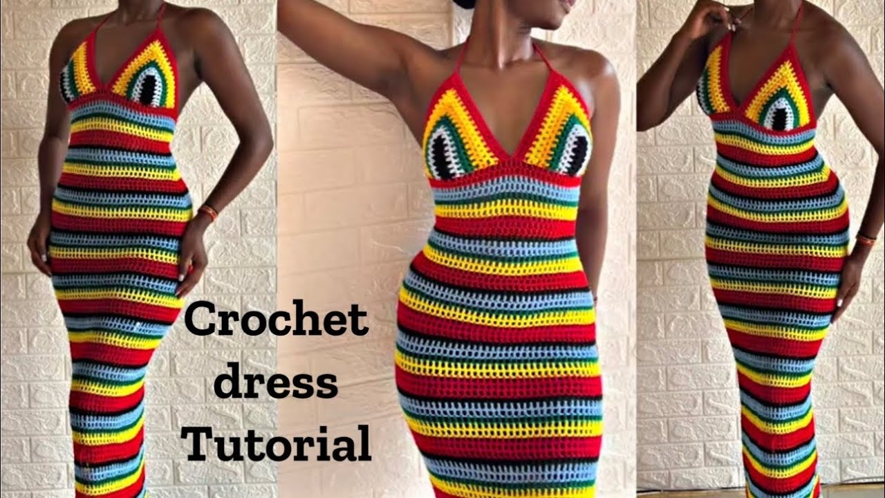 Crochet summer mesh dress | beginner friendly crochet dress