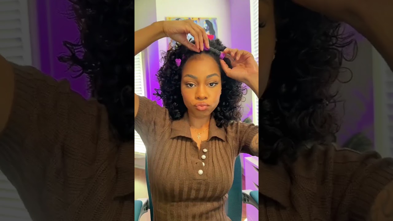 Get full & flawless hair in seconds✨ Half wig install changed everything.