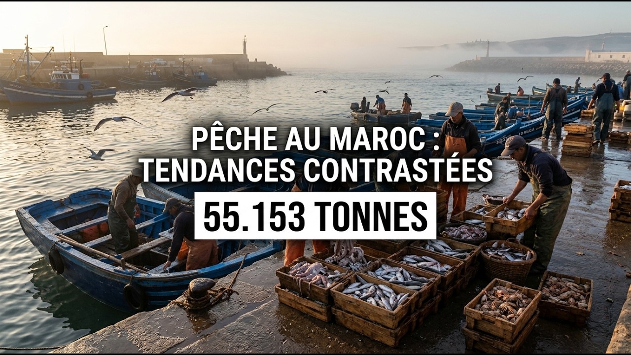 Débarquements de la pêche au Maroc : bilan février 2026