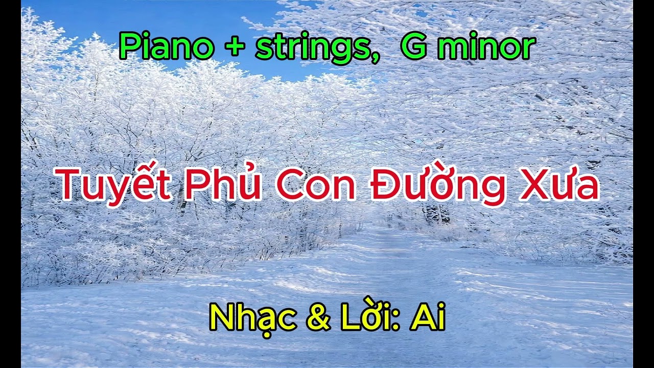 Tuyết Phủ Con Đường Xưa - Tone Nam - Nhạc Trữ Tình