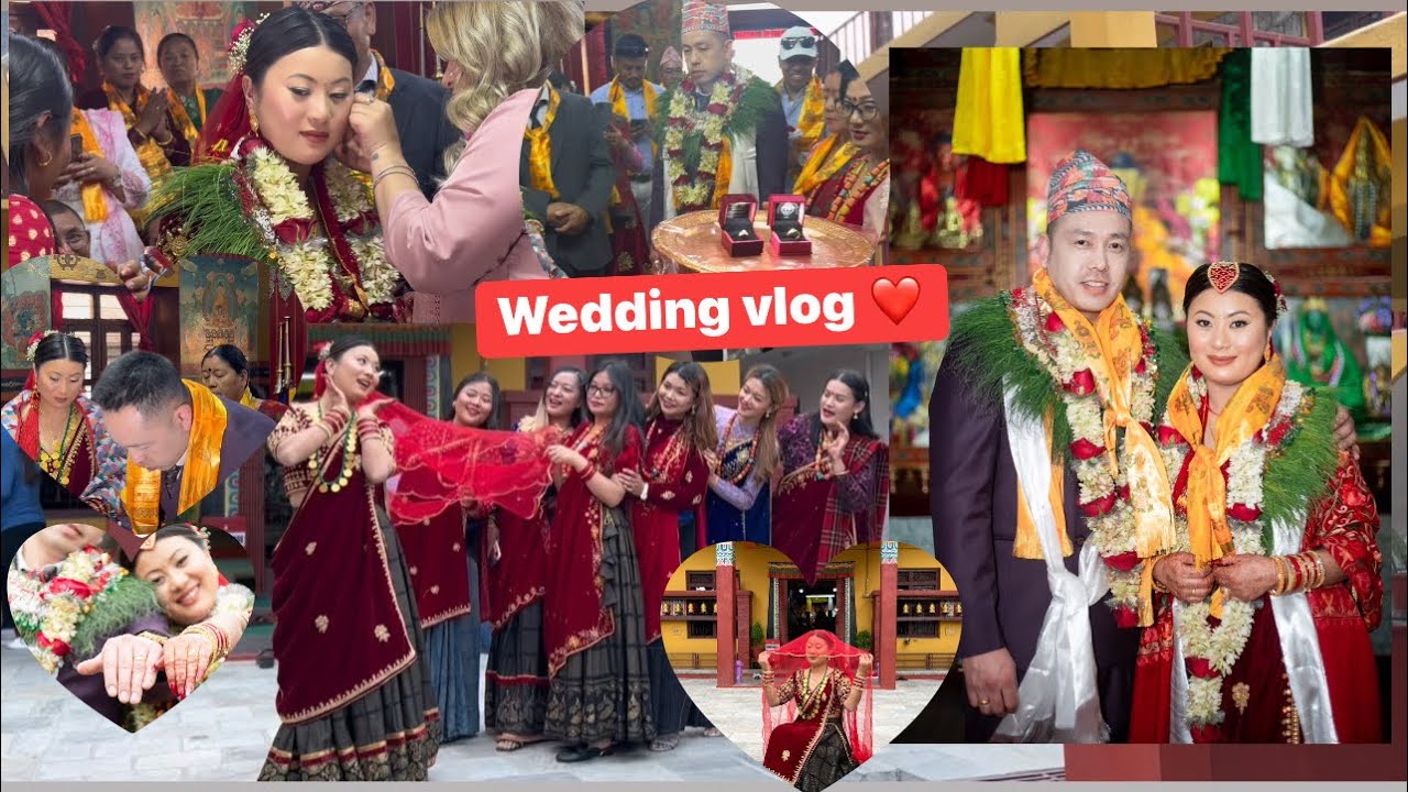 आफ्नै बिहेको vlog पनि गरियो || Punam & mithun weeding vlog Gurung culture wedding 🥰🥰||