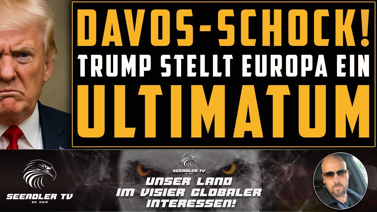 Davos eskaliert! So erpresst Trump nun Europa. #trump