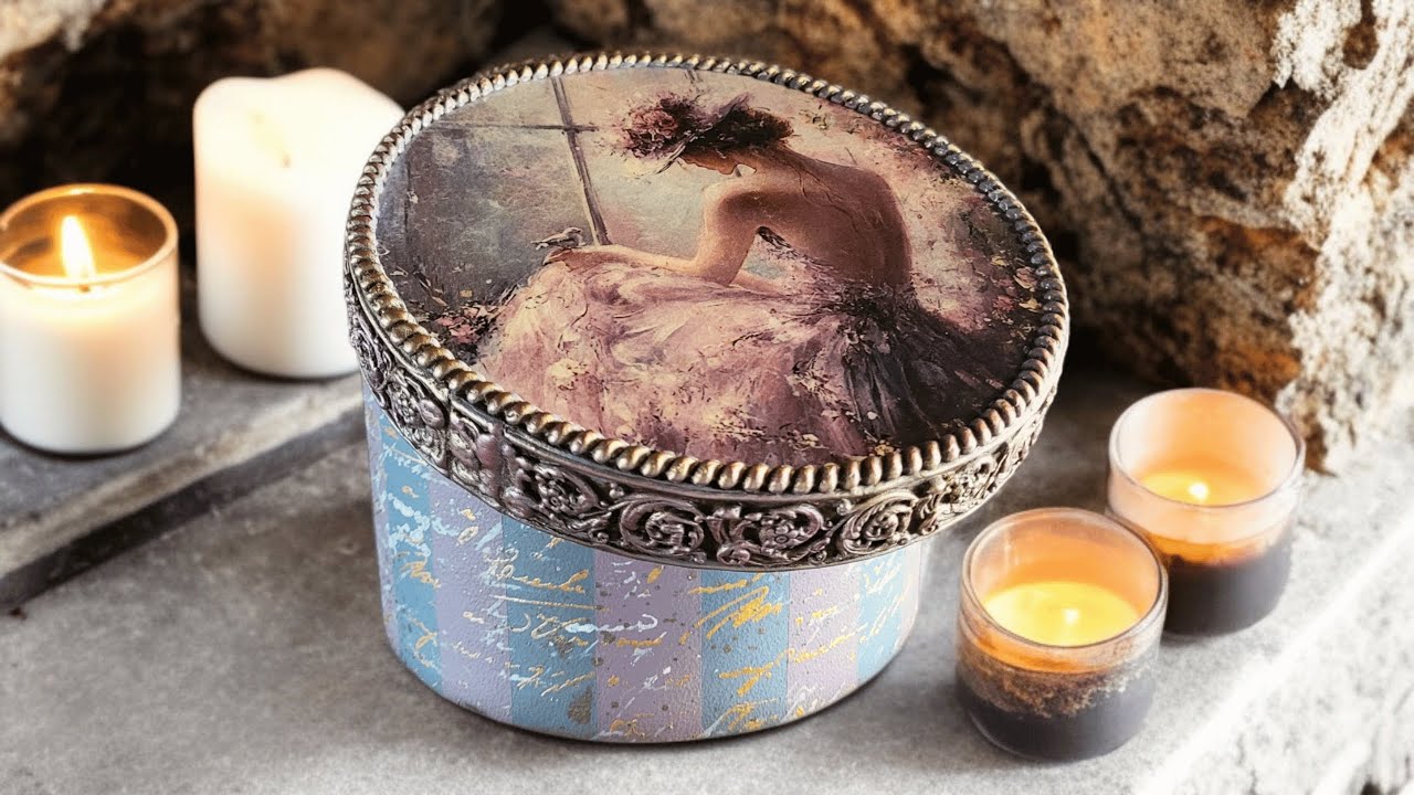 How to Make a DECORATIVE Round Box! DIY Project!