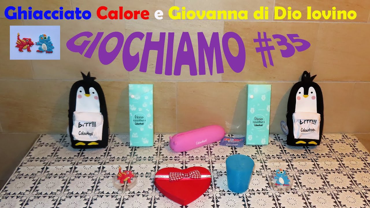 GIOCHIAMO #35 - CARTOPAZZIA - PRODOTTI DI CARTOLERIA con Challenge 🎲🎲🎲 di Ghiacciato 💙 e Calore ❤.