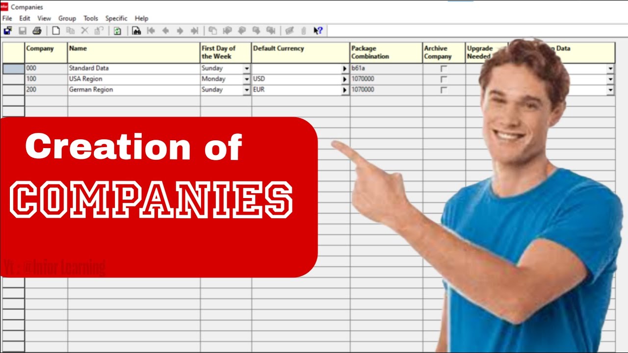 Infor LN Company Creation | SLSF, SLMF, MLSF, MLMF Explained + Demo | Infor LN Technical Training 9
