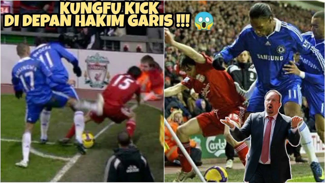Imagine if VAR had been invented that day !!! LFC vs Che - Bosingwa's KUNGFU KICK