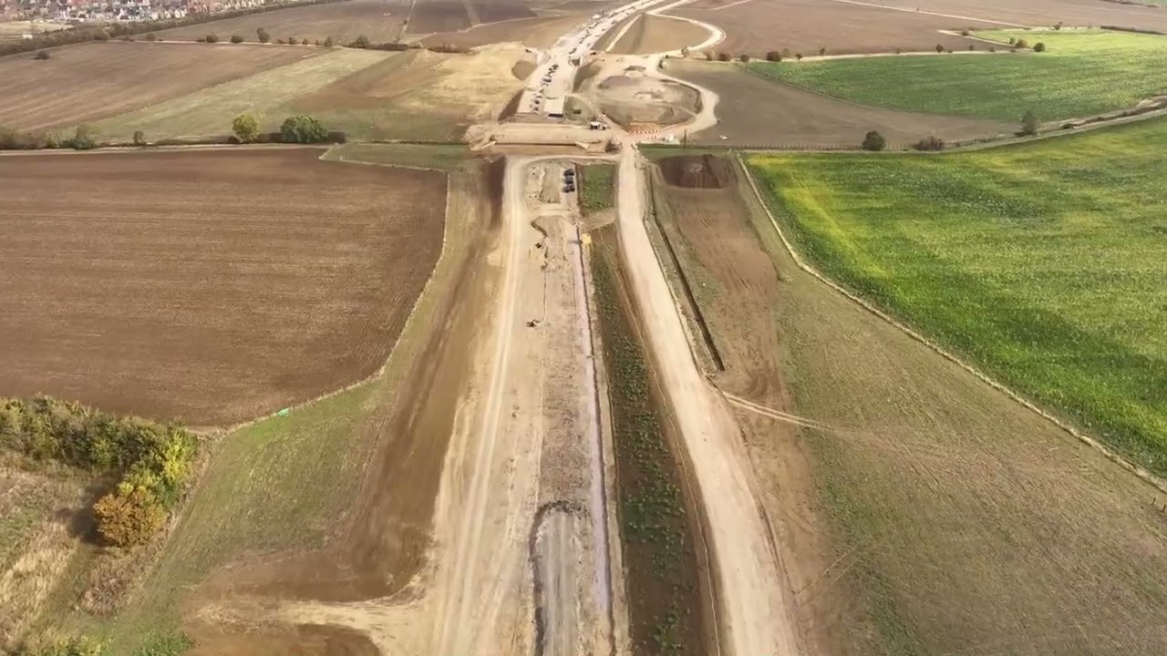 A428 Black Cat to Caxton Gibbet scheme approaches halfway point