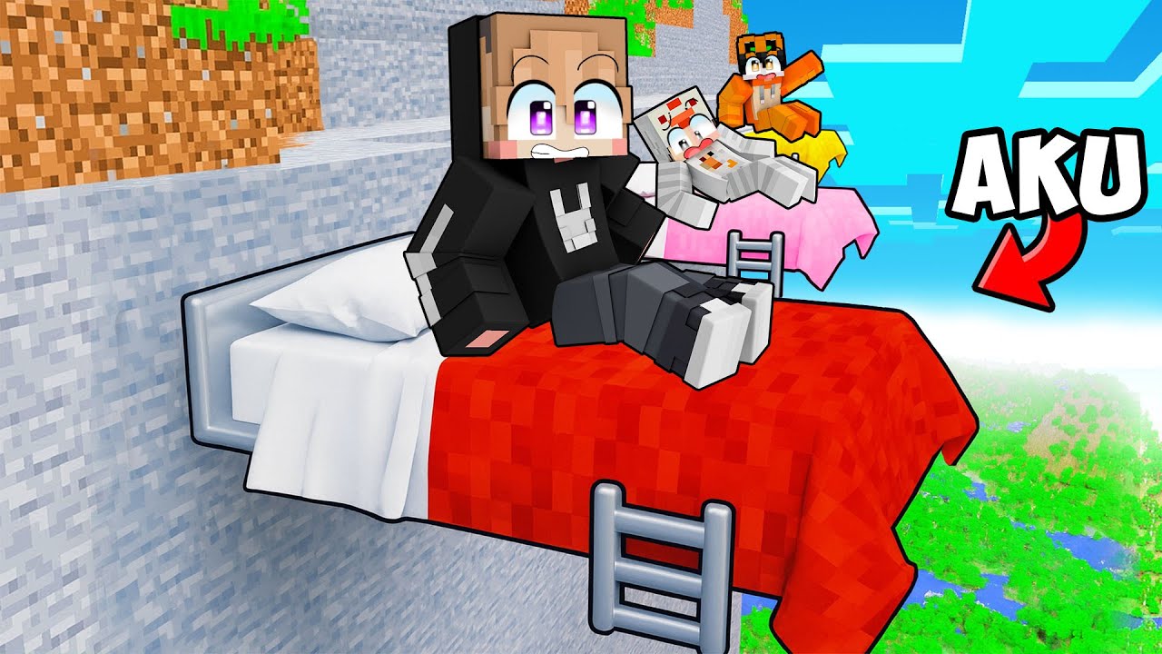 KITA TIDUR DI TEPI JURANG PALING BERBAHAYA DI MINECRAFT!!