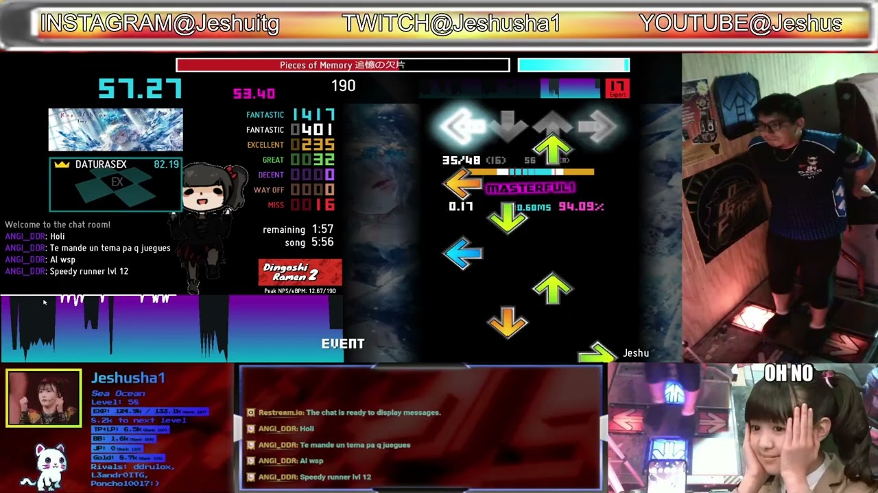 Jeshu - Pieces of Memory Lv17 91.43% 190bpm