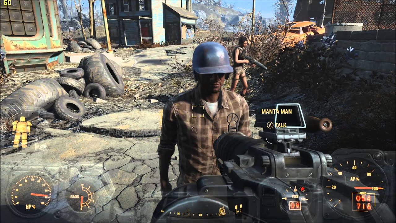 Fallout 4 - Manta Man Superhero encounter