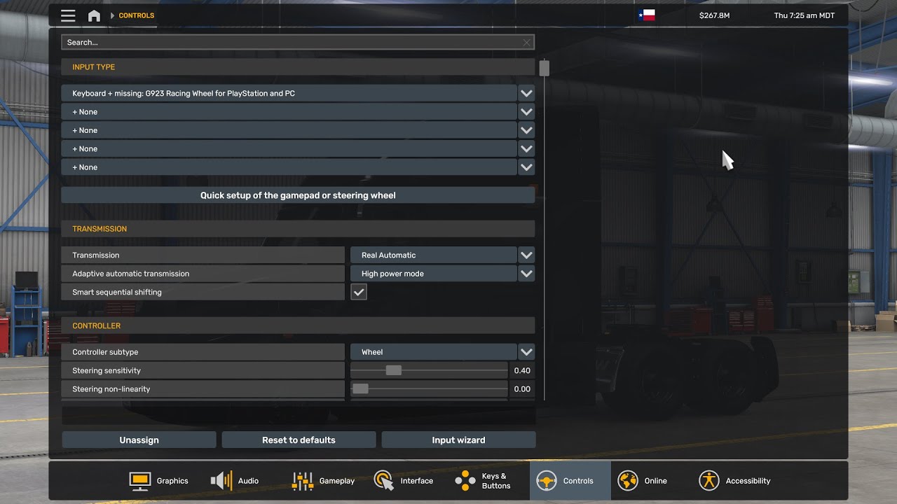 CTMAN'S  Logitech G923 Wheel Settings & Button Layout for ATS