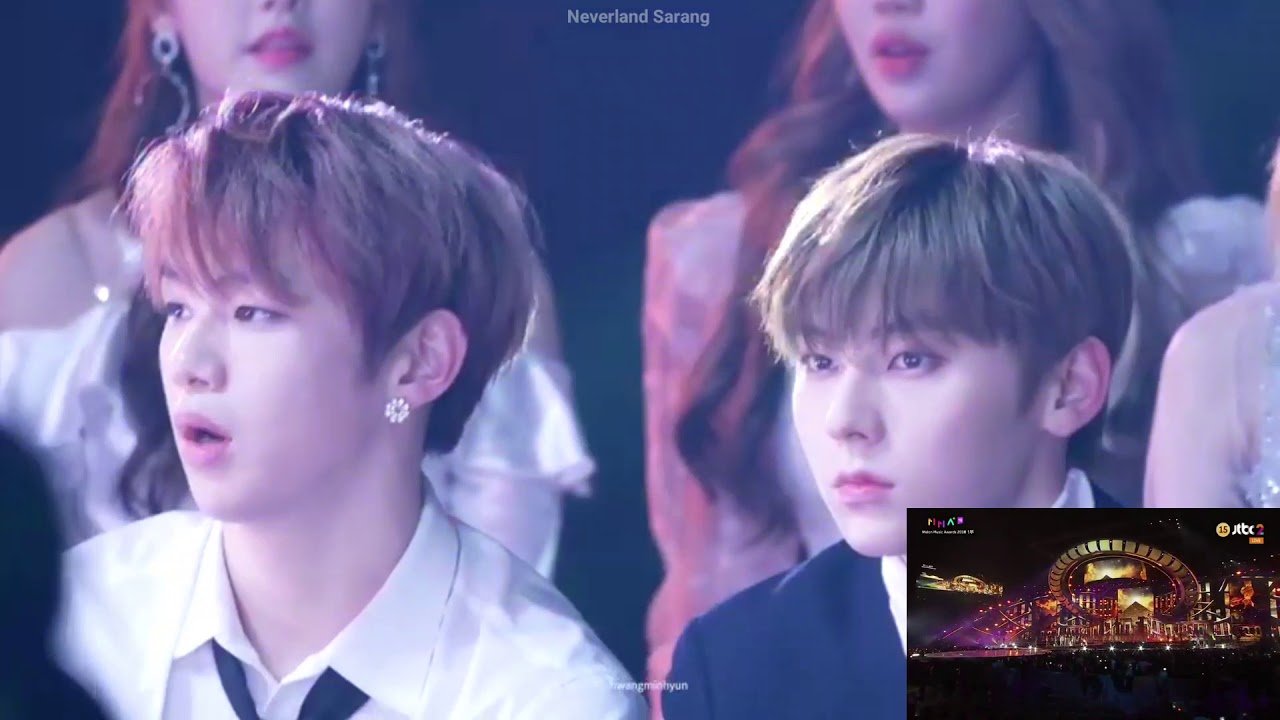 Kang Daniel, Minhyun (Nu'est) REACTION to (G)I-DLE | MMA 2018 | HANN + RAP SOYEON + LATATA