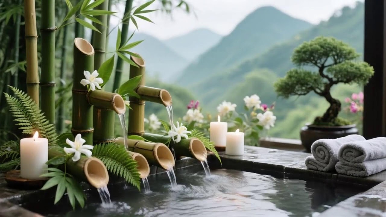 Soothing Relaxing Music 🌻 Peace of Mind, Anxiety Relief, Calm Water for 24 Hour Sleep Relax 9