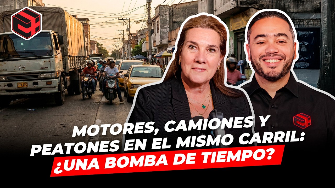 Motores, camiones y peatones en el mismo carril: ¿Una bomba de tiempo?