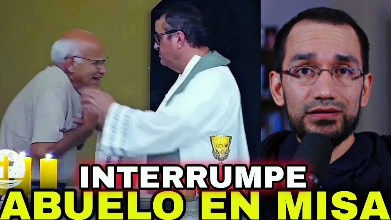 ¿PECADO?🔺Sacerdote lo abraza 👉🏻Abuelito llorando