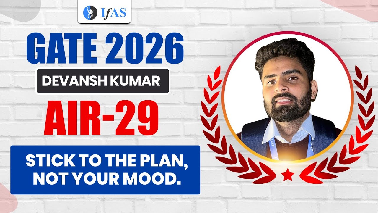 GATE Physics Topper Interview 2026 | AIR 29 Devansh Kumar | IFAS