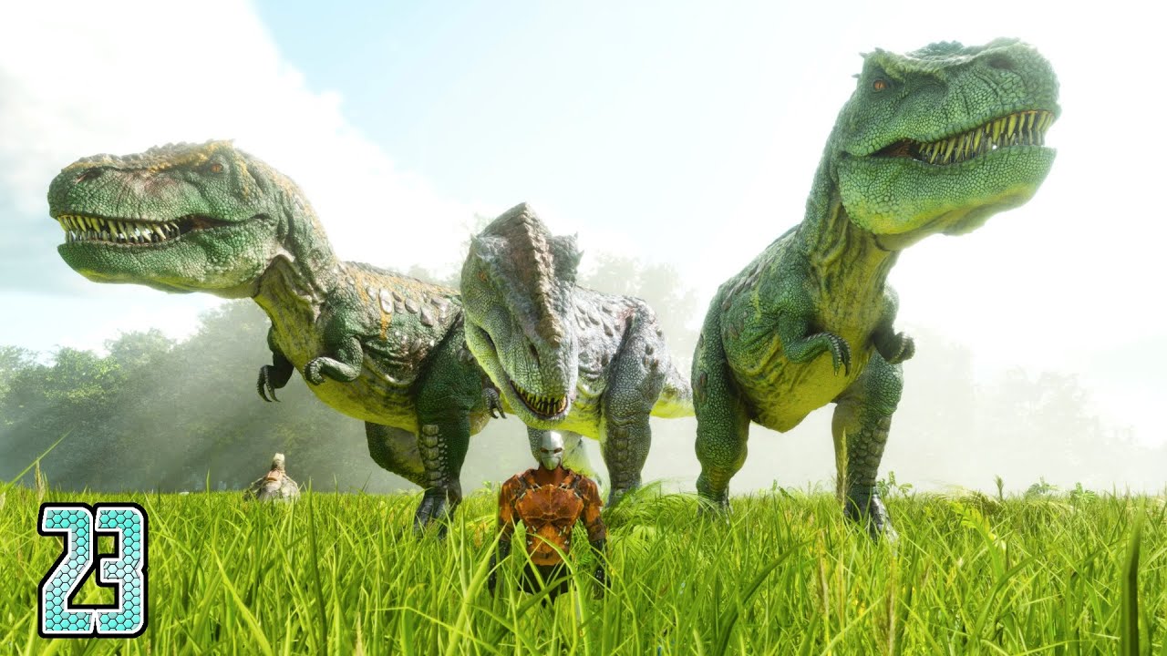 JE TAME UN TRIO DE T-REX SUR ASCENDED !! [ARK ASCENDED EP-23]