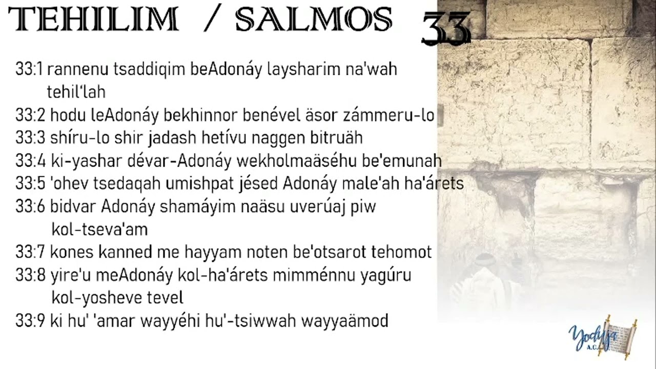Salmos  Tehilim 33