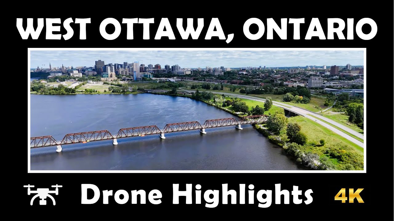 West Ottawa Ontario 🏙️ | 4K Drone Highlights 🚁 DJI Mini 4 Pro