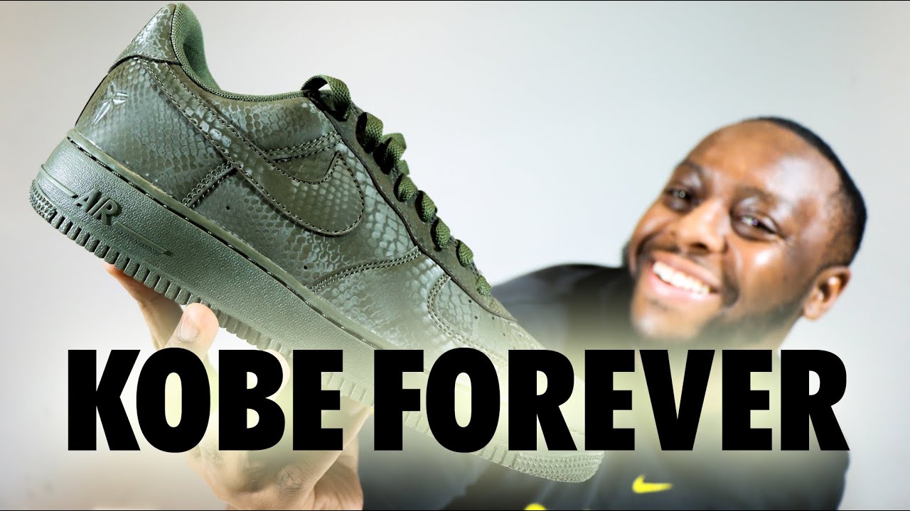Обзор кроссовок Nike Air Force 1 Kobe Forever Cargo Khaki на ногах. QuickSchopes 876 Schopes IB00...