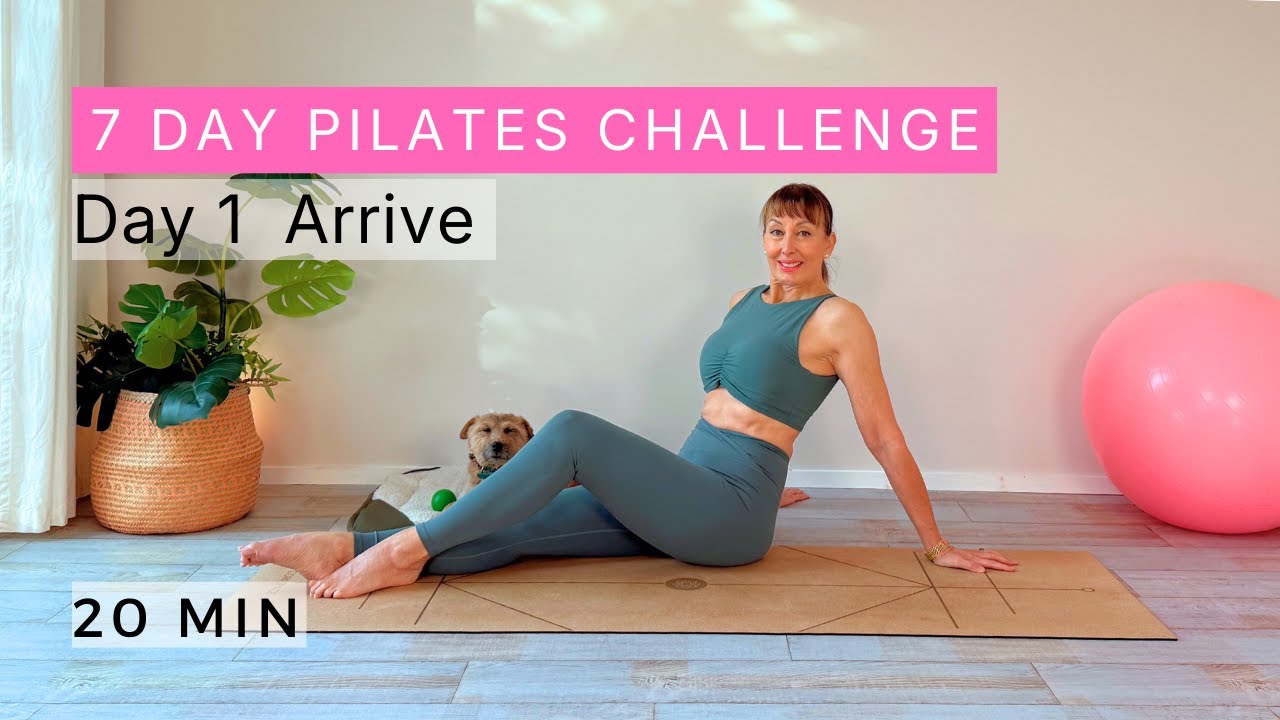 Day 1 | 20-Minute Pilates | Arriving in Your Body | #girlwiththepilatesmat #pilateschallenge