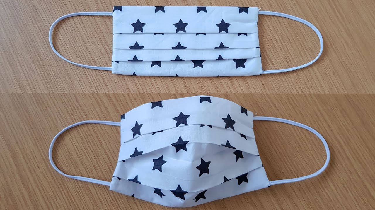 Make Fabric Face Mask at home | DIY Face Mask No Sewing Machine | Easy Face Mask Pattern