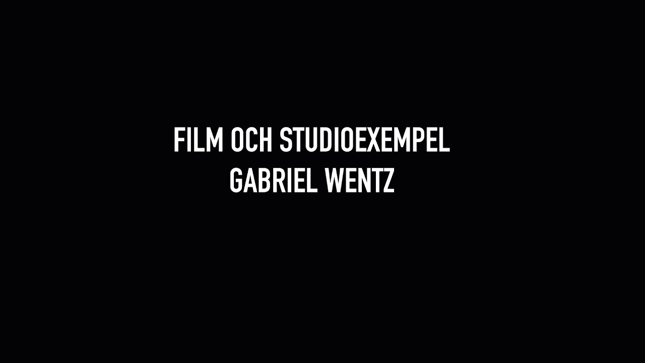 Exempel på mitt arbete med film och studio