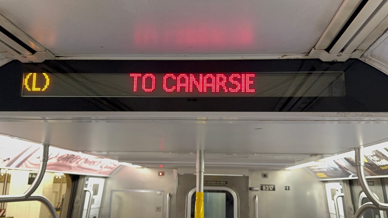 BMT 14 St Line: R160A (L) Train [8 Av-14 St to Canarsie-Rockaway Pkwy #3]
