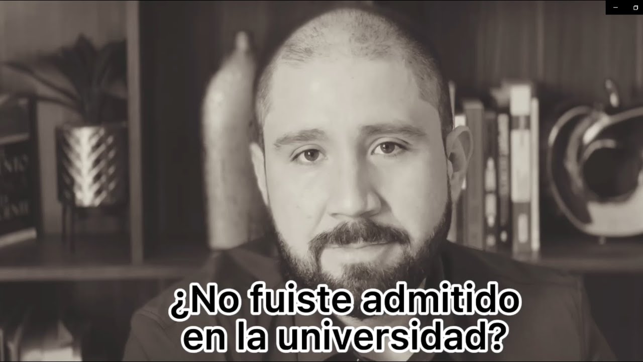 Si no fuiste admitido en la universidad - tienes que ver esto